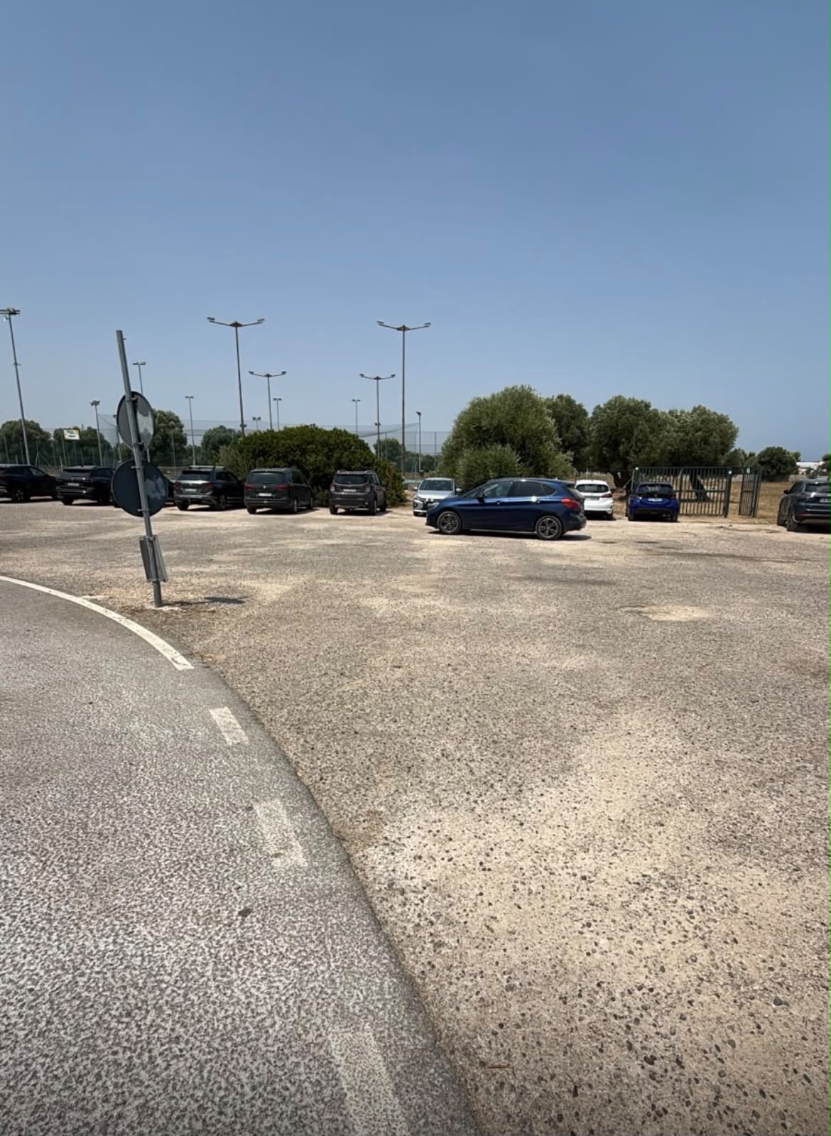 The C Beach parking area